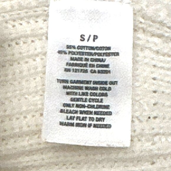 Aeropostale Cream Colored Beige Knit Cardigan Long Sleeve Sweater Size Small Pet - Picture 7 of 11